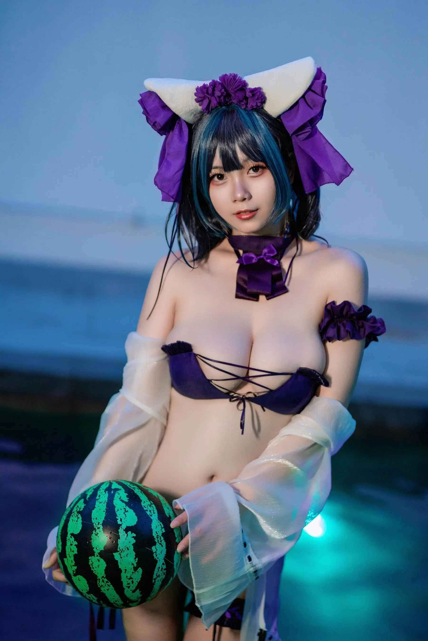 末夜787 – NO.14 舰长 柴郡泳装 [32P]插图7